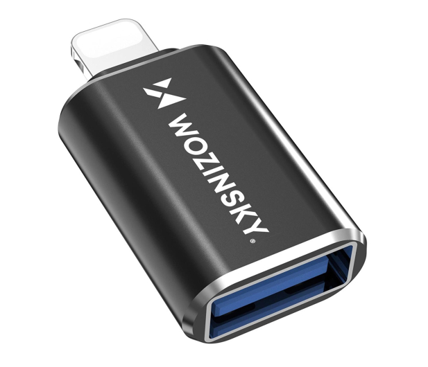 Wozinsky Adapter Lightning USB-A OTG czarny WALA-01 - 1487912 - zdjęcie